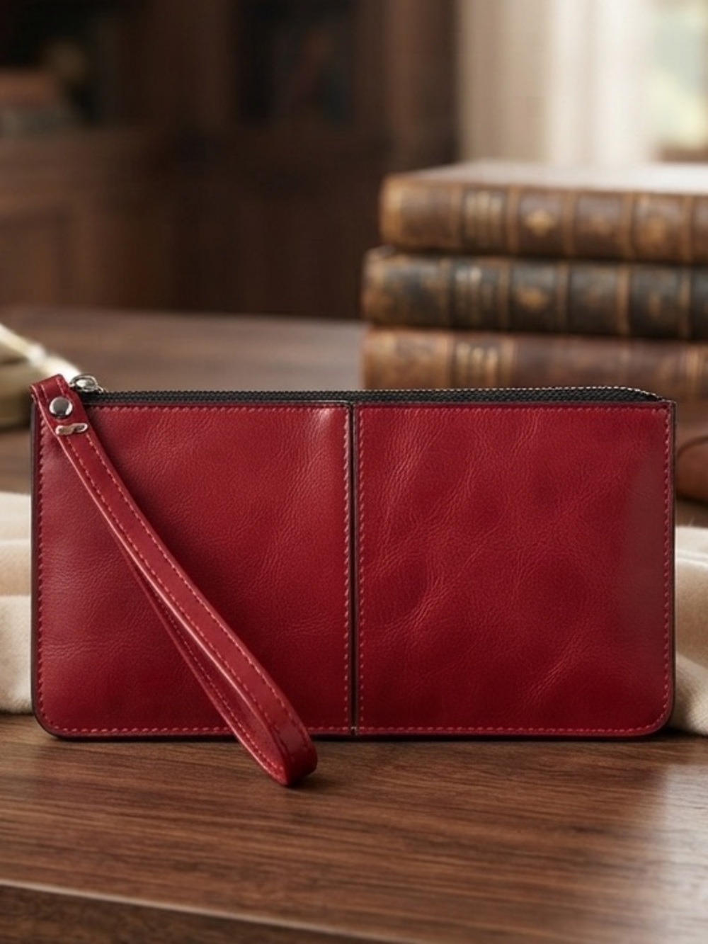 Large Red Wallet Wrislet NWOT